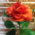 Красная роза  — фоамиран