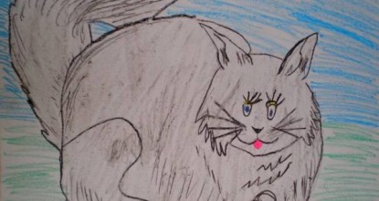 Бирманская кошка — рисуйте с нами!