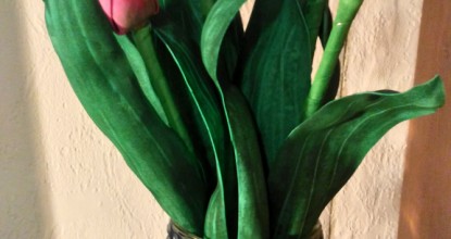 Ваза с тюльпанами