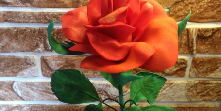 Красная роза  — фоамиран