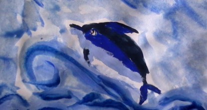 Рисуем дельфина