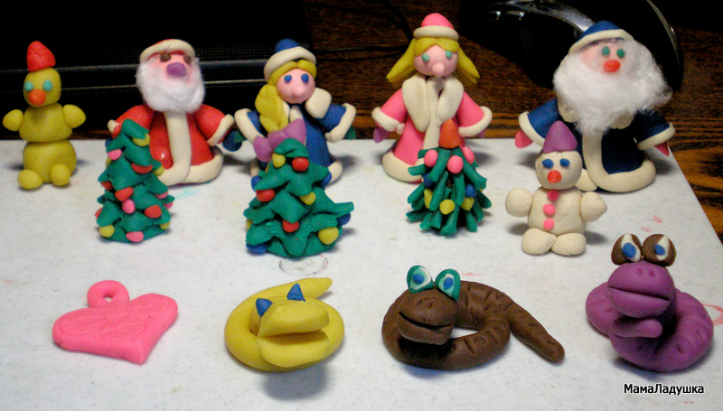 Дед Мороз или…Сувениры из пластики