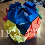 Модульное оригами. Кусудама «Бриллиант»