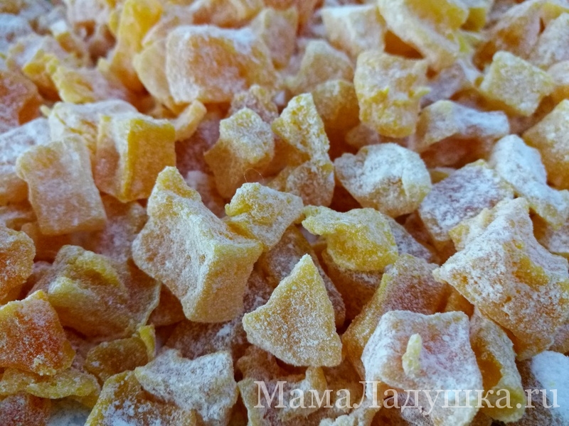 Полезные вкусняшки — цукаты из тыквы
