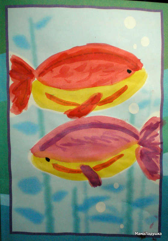 Рисуем акварелью — Рыбки