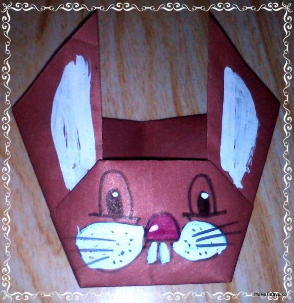 Пасхальное оригами — конверты для яиц