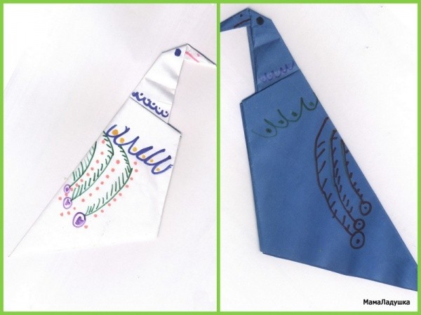 Оригами — Павлин