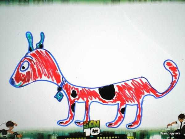 такса- долматинец